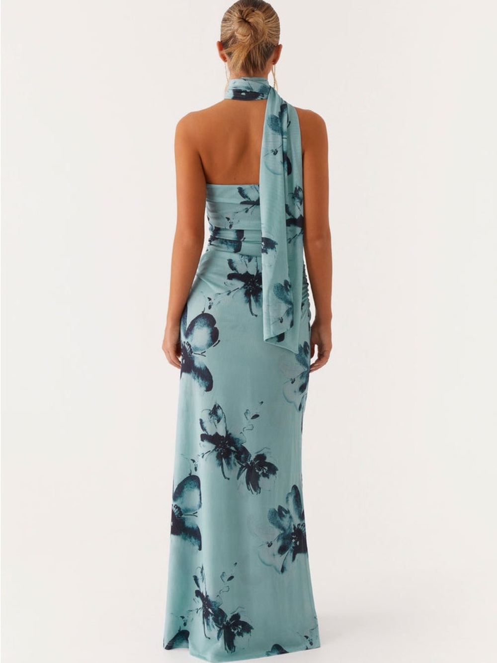 Peppermayo Songbird Maxi Dress - Blue Black Floral - Picture 3 of 4